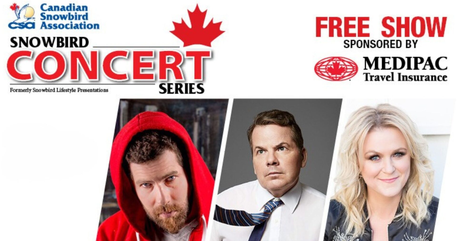 Snowbird Concert Series 2026 - featuring Carolyn Dawn Johnson, Bruce McCulloch & Ashley MacIsaac